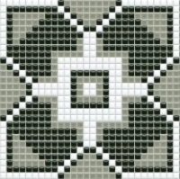 mozaiky | keramická mozaika | PixLa | B PX 015 C – černo-šedo-bílá