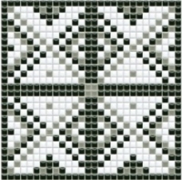 mozaiky | keramická mozaika | PixLa | B PX 021 B – bílo-šedo-černá