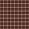 mozaiky | skleněná mozaika SIA | SIA 11×11×4 | S11 E 80 – tmavě hnědá - lesk