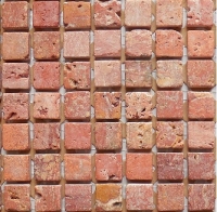 mosaic | stone mosaic | Devon | JL 167B-15 – red, matt