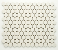 mosaic | ceramic mosaic | Hexagon | H HXA 21 – hexagon - white, matt, antislip