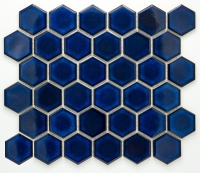 mosaic | ceramic mosaic | Hexagon | H HXL BL 10 – hexagon - cobalt, gloss