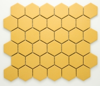 mosaic | ceramic mosaic | Hexagon | H HXLA 57 – hexagon - yellow, matt, antislip