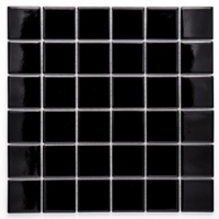 mosaic | ceramic mosaic | Palatino | H 2SM gloss black – black glossy