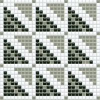 mosaic | ceramic mosaic | PixLa | B PX 013 B – white-gray-black