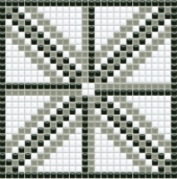 mosaic | ceramic mosaic | PixLa | B PX 032 B – white-gray-black