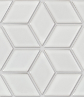 mosaic | ceramic mosaic | Quadrio | B QD 0102 – diamond - white, gloss