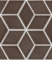 mosaic | ceramic mosaic | Quadrio | B QD 05026 – diamond - brown, gloss