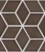 mosaic | ceramic mosaic | Quadrio | B QD 05026 – diamond - brown, gloss