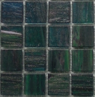 mosaic | glass mosaic | Aton | N20 GF 479 – blue-green with copper rust