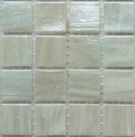 mosaic | glass mosaic | Fénix | N20 FF 337 – glass mosaic white-gray green pearly