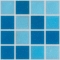 mosaic | glass mosaic | Menhet MIX | N20 M 1 – blue-blue mix