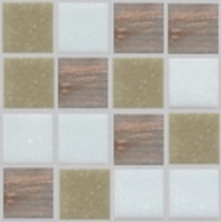 mosaic | glass mosaic | Menhet MIX | N20 M 10 – white - brown mix