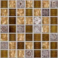 mosaic | glass mosaics SIA | MIX 15 CRYSTAL RESIN | GB15 CRY53 – gold, glass + resin