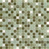 mosaic | glass mosaics SIA | MIX 15 | S15 523 – green mix, glossy+matt+relief