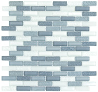 mosaic | glass mosaics SIA | MIX Bricks | S1548 T 538 – green mix, mix surface