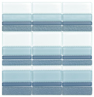 mosaic | glass mosaics SIA | MIX Sripes | S MS R 06 – grey  mix, glossy, relief