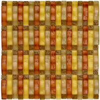 mosaic | glass mosaics SIA | MIX Waves | S W 05 – brown-copper