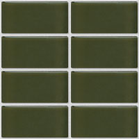 mosaic | glass mosaics SIA | S2348  | S2348 DS 28 – dark olive