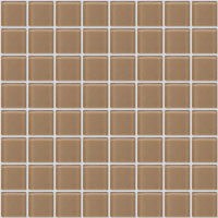 mosaic | glass mosaics SIA | SIA 11×11×4 | S11 DS 11 – light brown - gloss