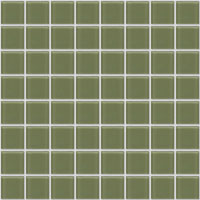 mosaic | glass mosaics SIA | SIA 11×11×4 | S11 DS 31 – olive - gloss